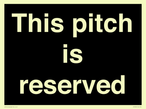 This pitch is reserved